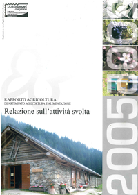 Copertina: Rapporto agricoltura 2005