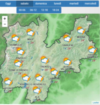 Ancora rischio di temporali intensi sul Trentino