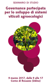 Seminario: "Governance partecipata per lo sviluppo di sistemi viticoli agroecologici