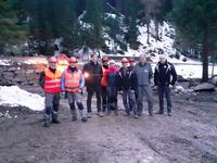 L’assessore Zanotelli in visita ai cantieri del Servizio Bacini montani in Valsugana, Val dei Mocheni e Valli di Fiemme e Fassa