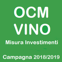 OCM VINO Misura Investimenti - domande ANNUALI pagamento a saldo - campagna 2018/2019 - scadenza 1 agosto 2019