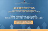 Riparti Trentino: l’11 giugno inizierà la fase di raccolta delle domande di contributo - indicazioni per il reparto agricoltura