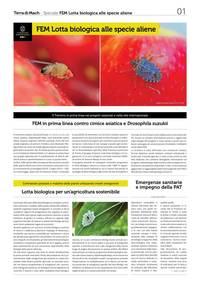 Terra di Mach, in uscita il nuovo numero con lo speciale lotta biologica a cimice asiatica e Drosophila suzukii