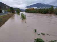 Un ottobre caldo e con precipitazioni abbondanti - fiume Adige a Trento - 31 ottobre 2023 [PaT]